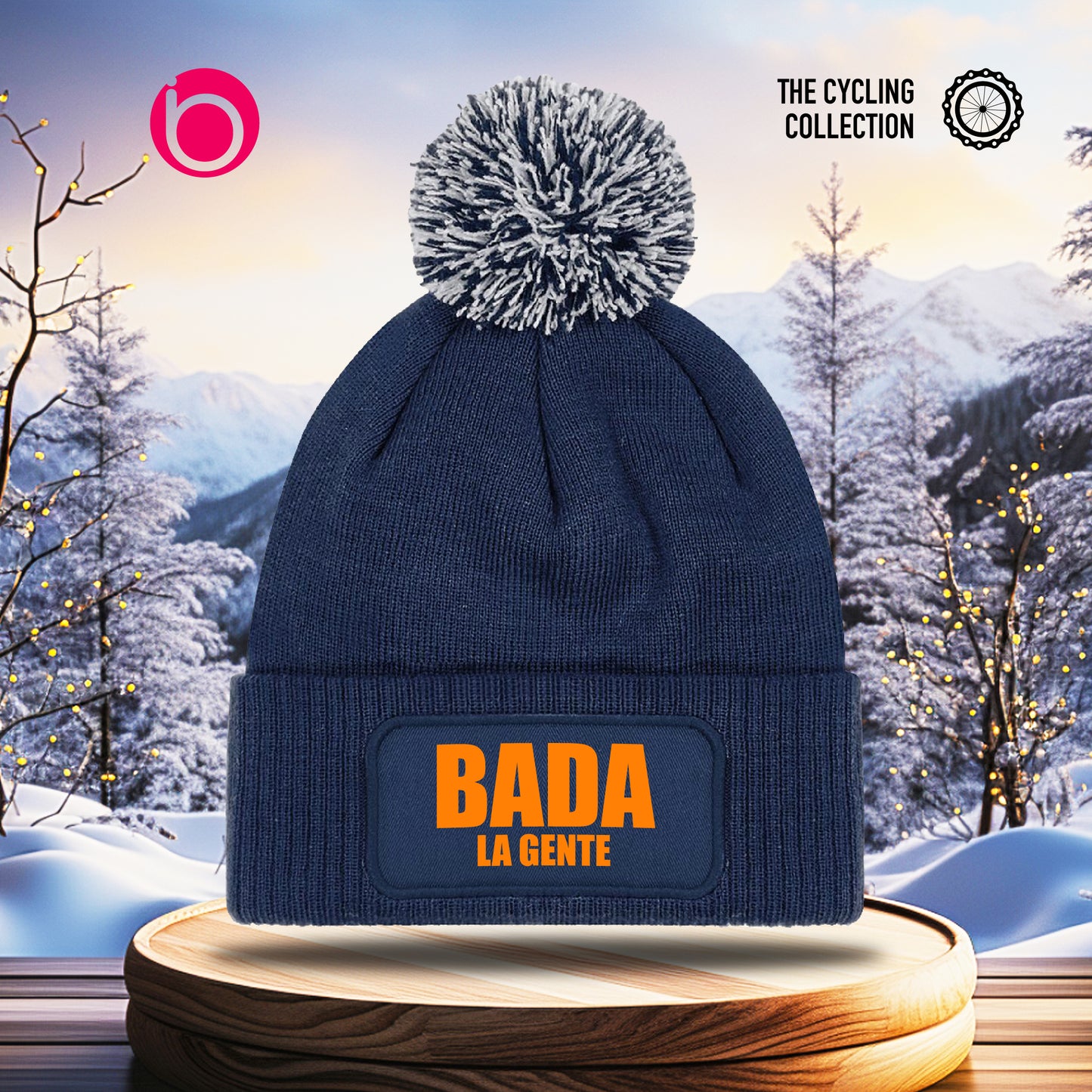 Berretto Pon Pon BADALAGENTE Blue Navy