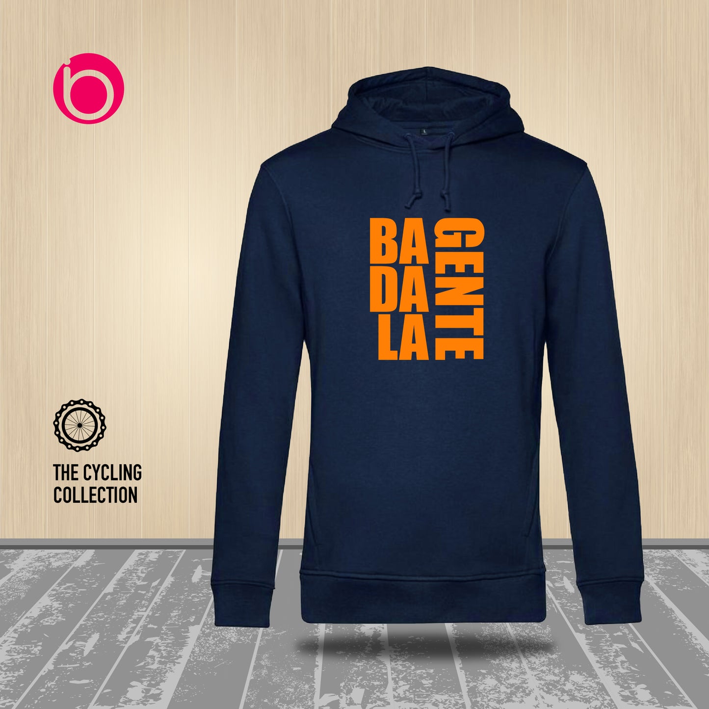 Felpa Cappuccio BADALAGENTE Blue Navy