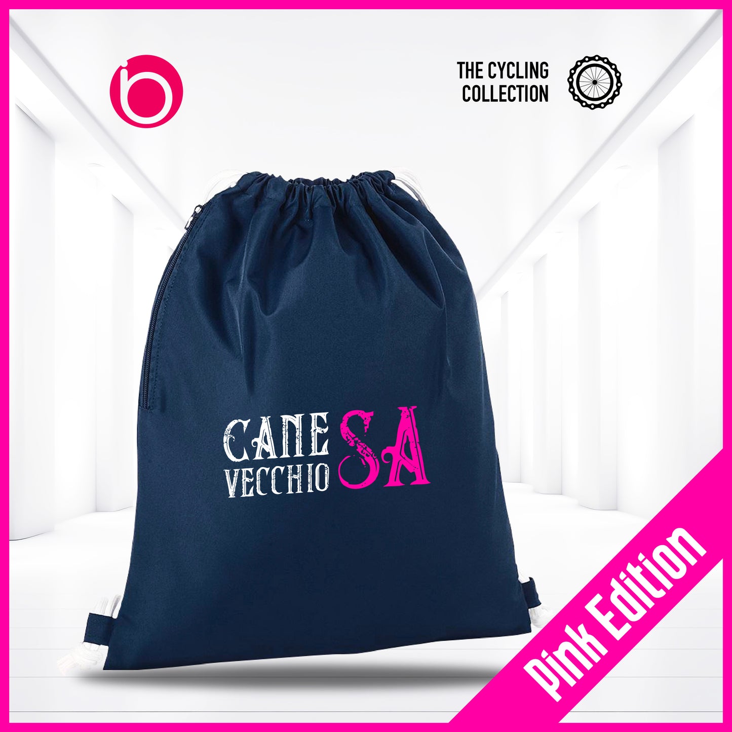Gymsac CANE VECCHIO SA - PINK EDITION Blue Navy
