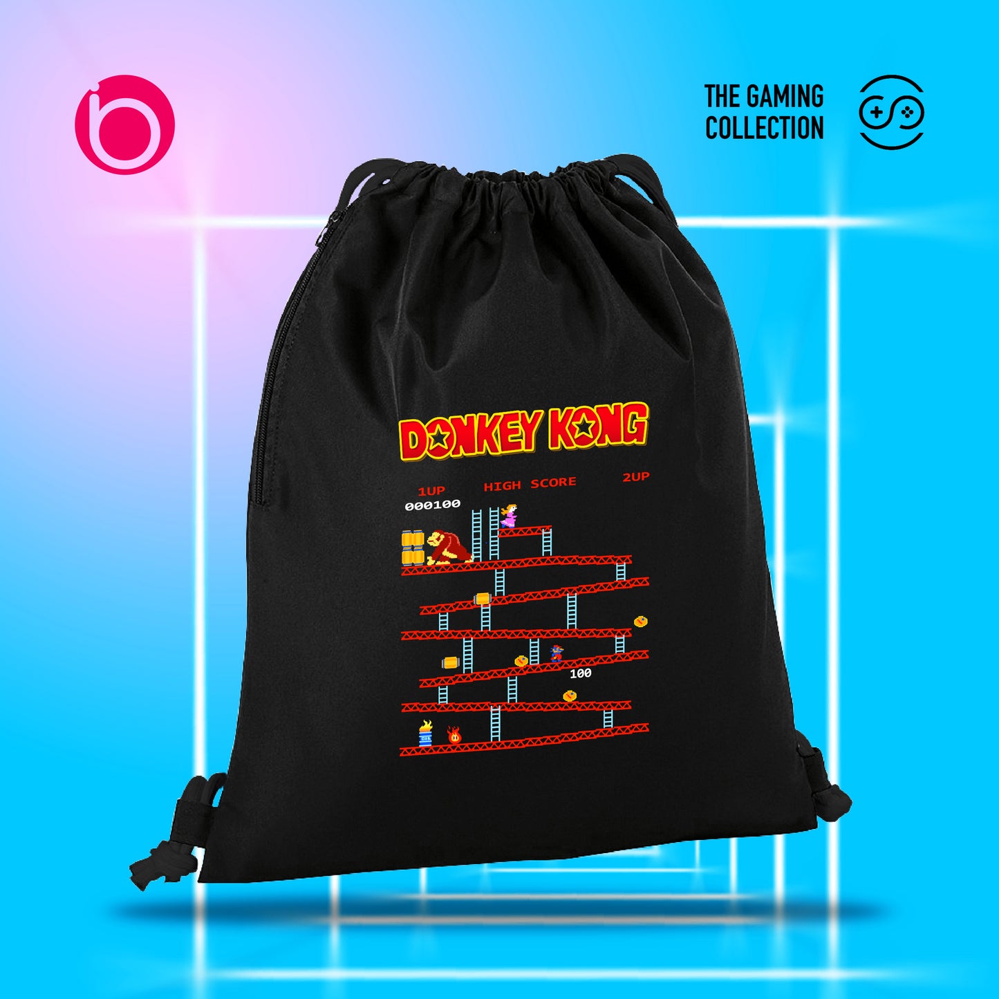 Gymsac DONKEY KONG Black