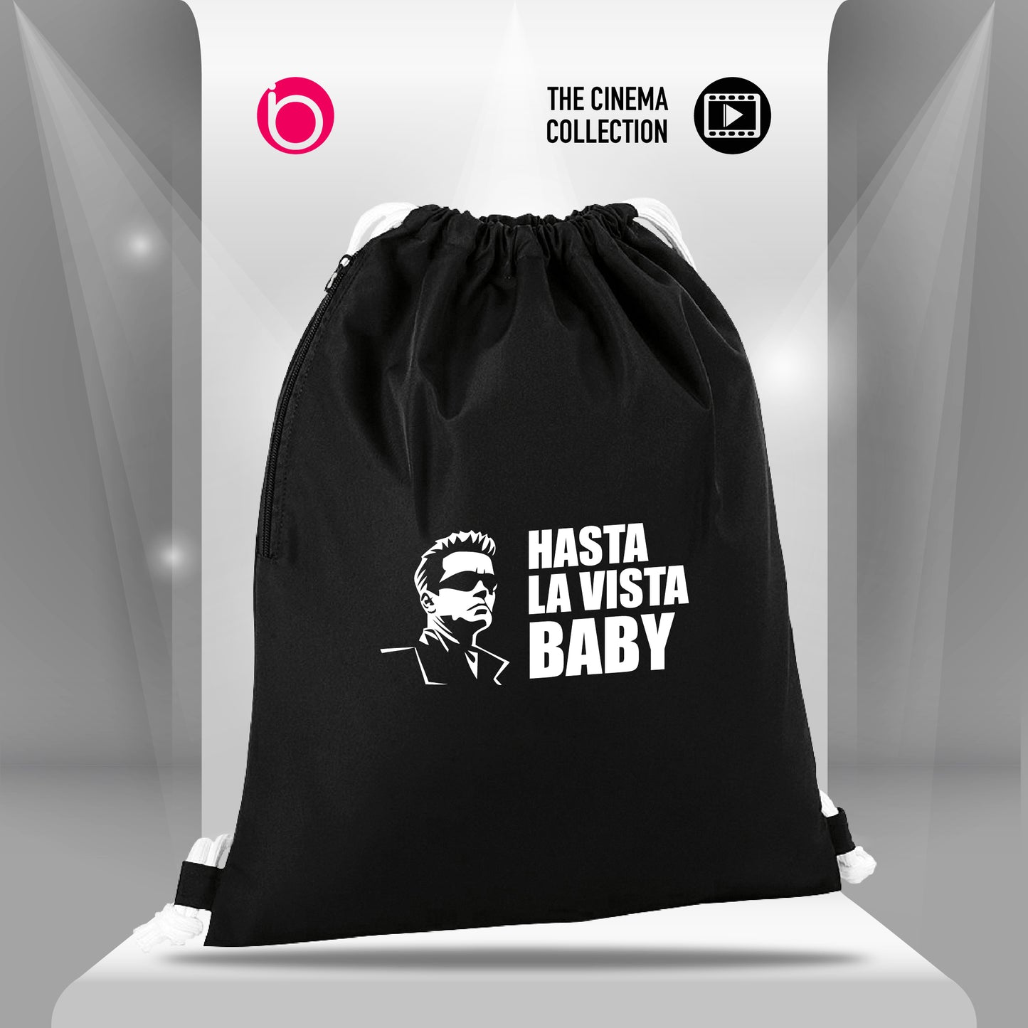 Gymsac HASTA LA VISTA BABY Black/White
