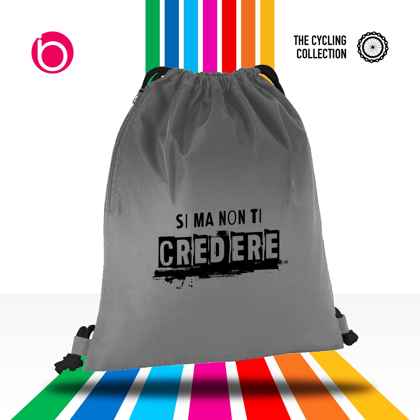 Gymsac SI MA NON TI CREDERE Graphite/Black