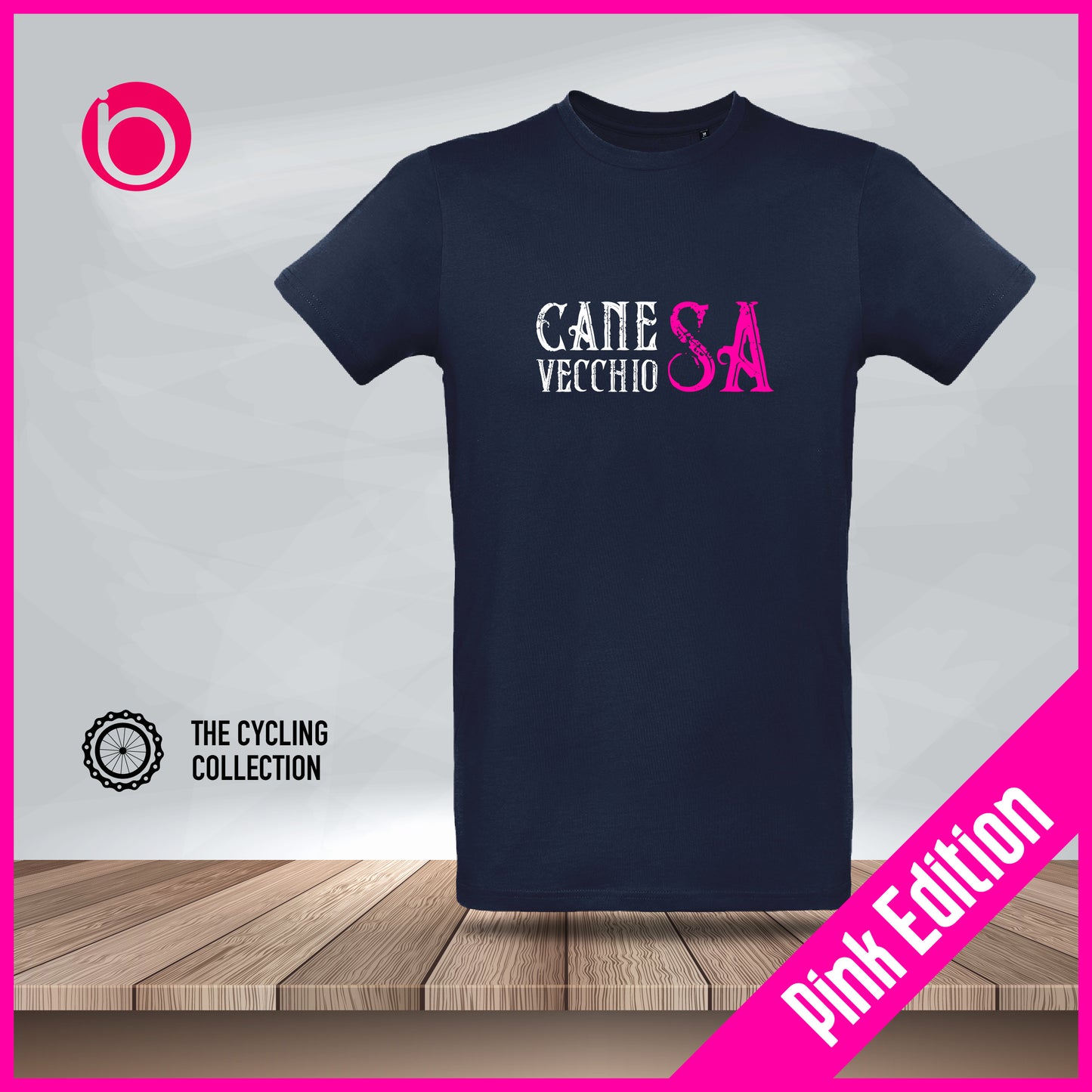 T-Shirt CANE VECCHIO SA - PINK EDITION Blue Navy