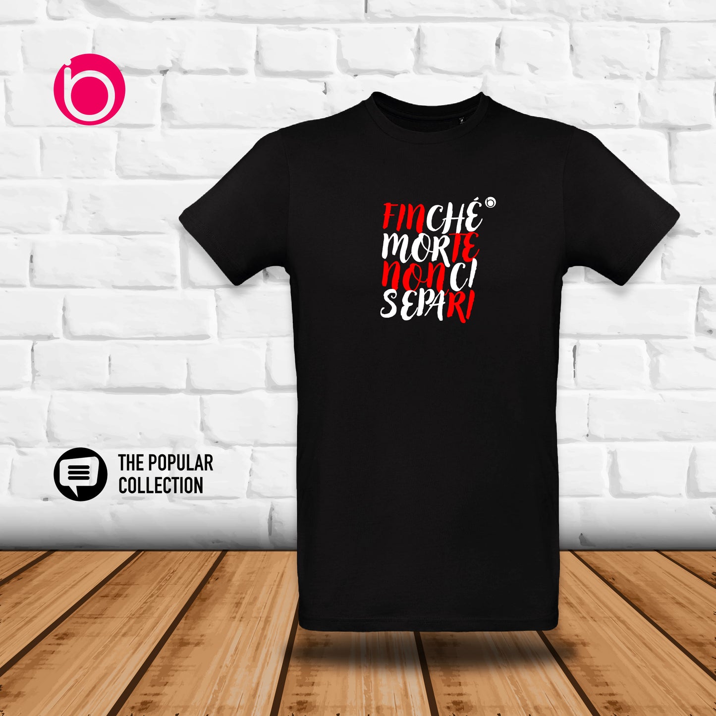 T-Shirt FINCHÉ MORTE NON CI SEPARI - BLACK