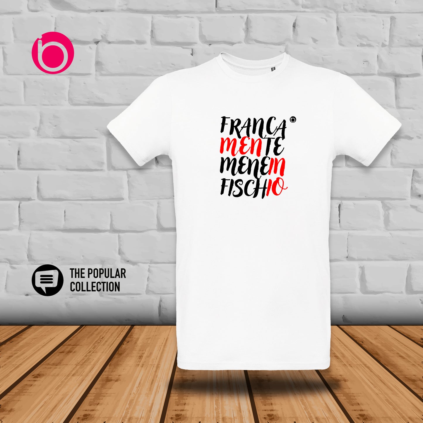 T-Shirt FRANCAMENTE ME NE INFISCHIO - White