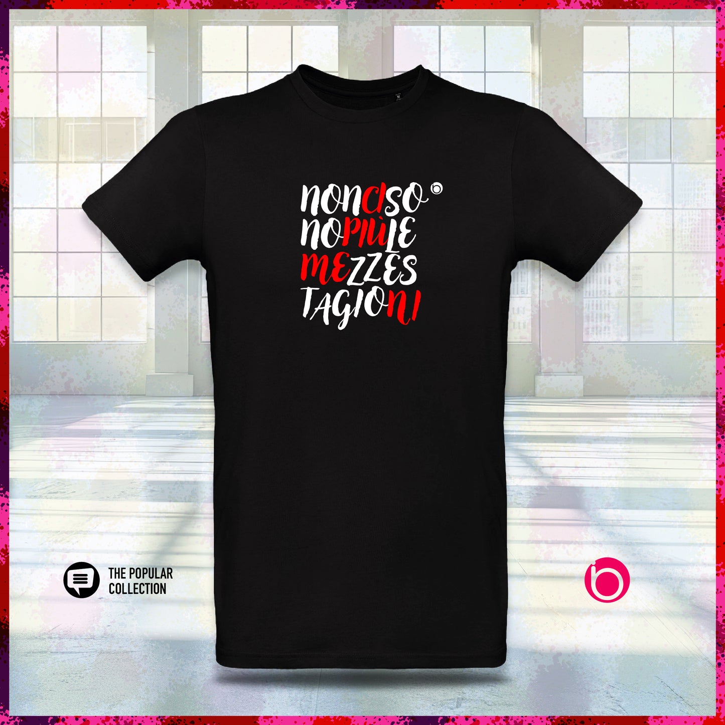 T-Shirt NON CI SONO PIÙ LE MEZZE STAGIONI Black