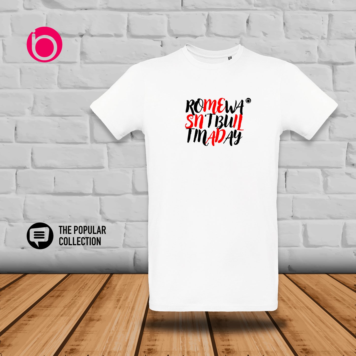T-Shirt ROME WASN'T BUILT IN A DAY - White
