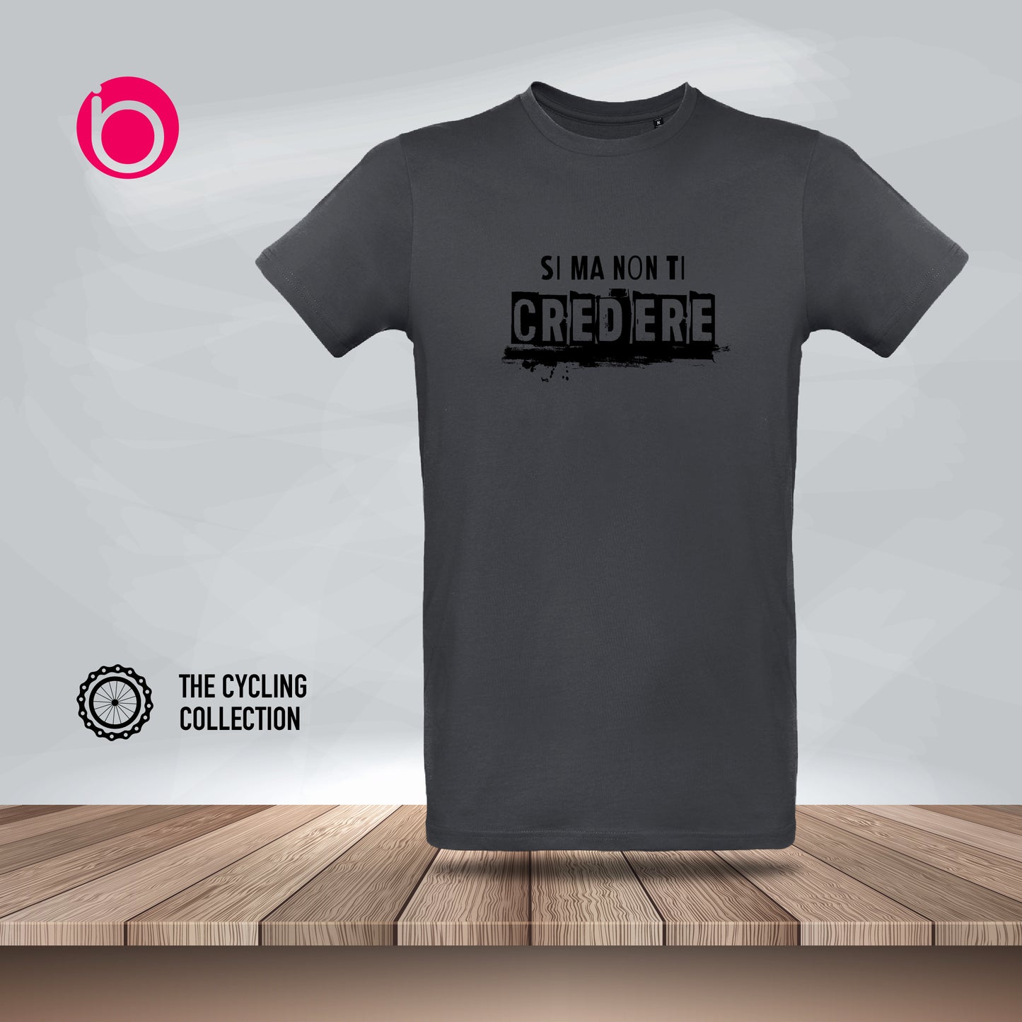 T-Shirt SI MA NON TI CREDERE Dark Grey