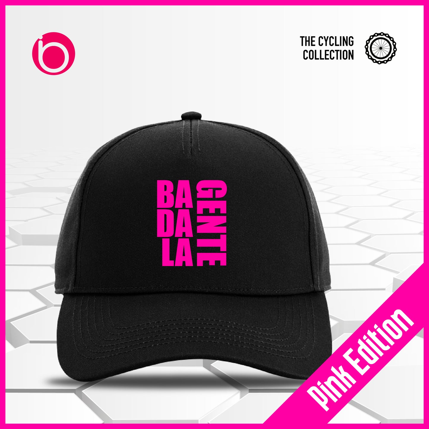 Cappellino BADALAGENTE - PINK EDITION Black