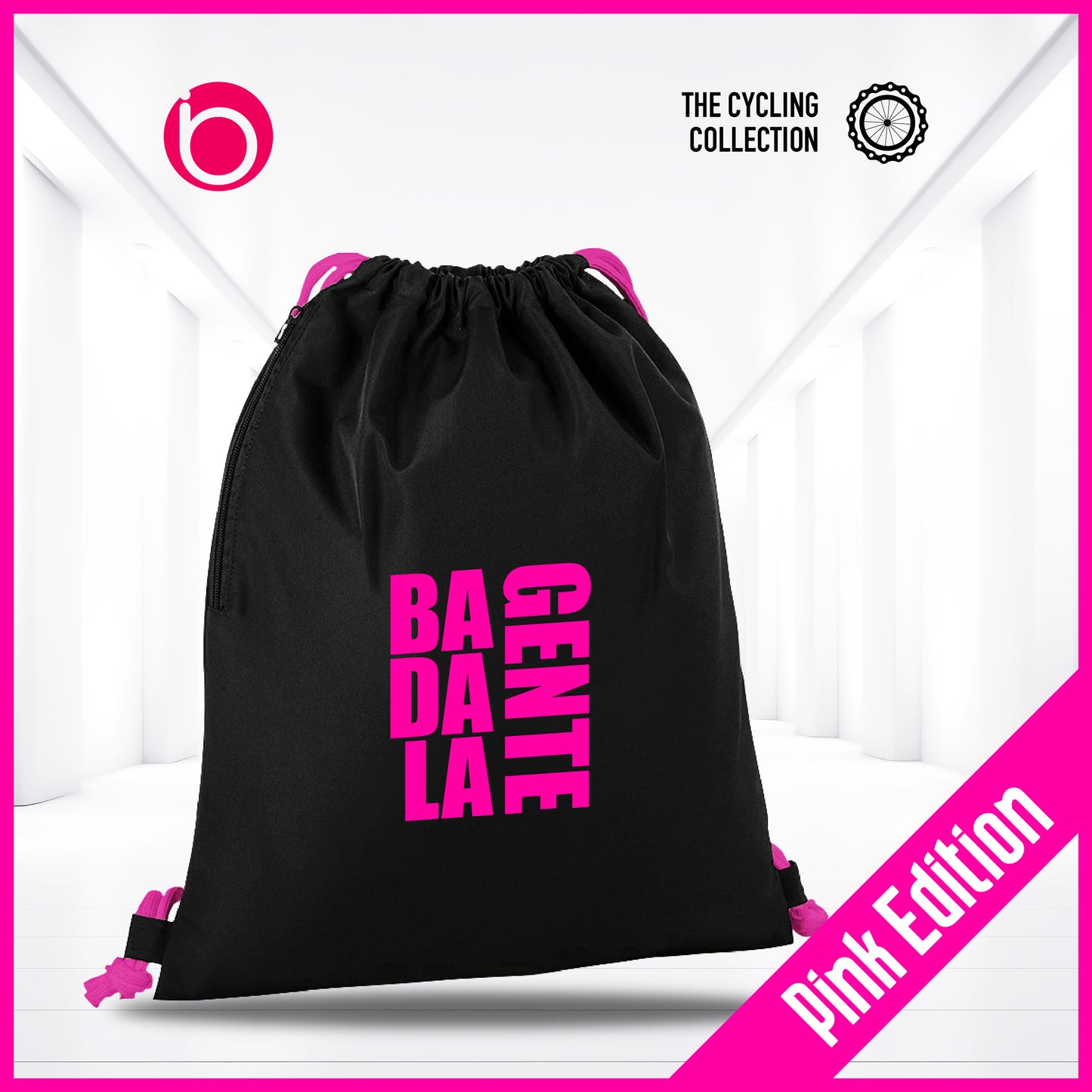 Gymsac BADALAGENTE - PINK EDITION Black