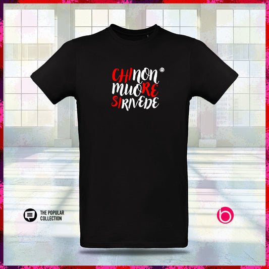 T-Shirt CHI NON MUORE SI RIVEDE Black