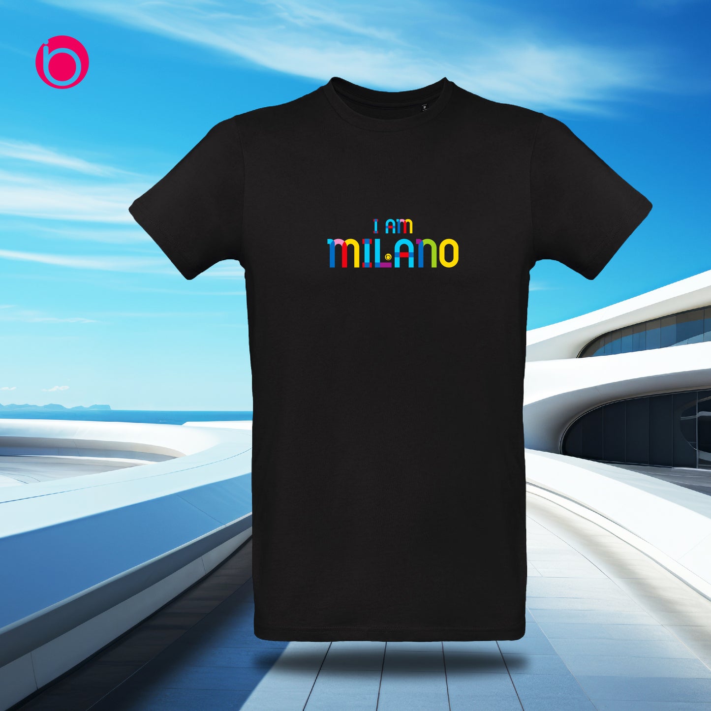 T-Shirt I AM MILANO Black