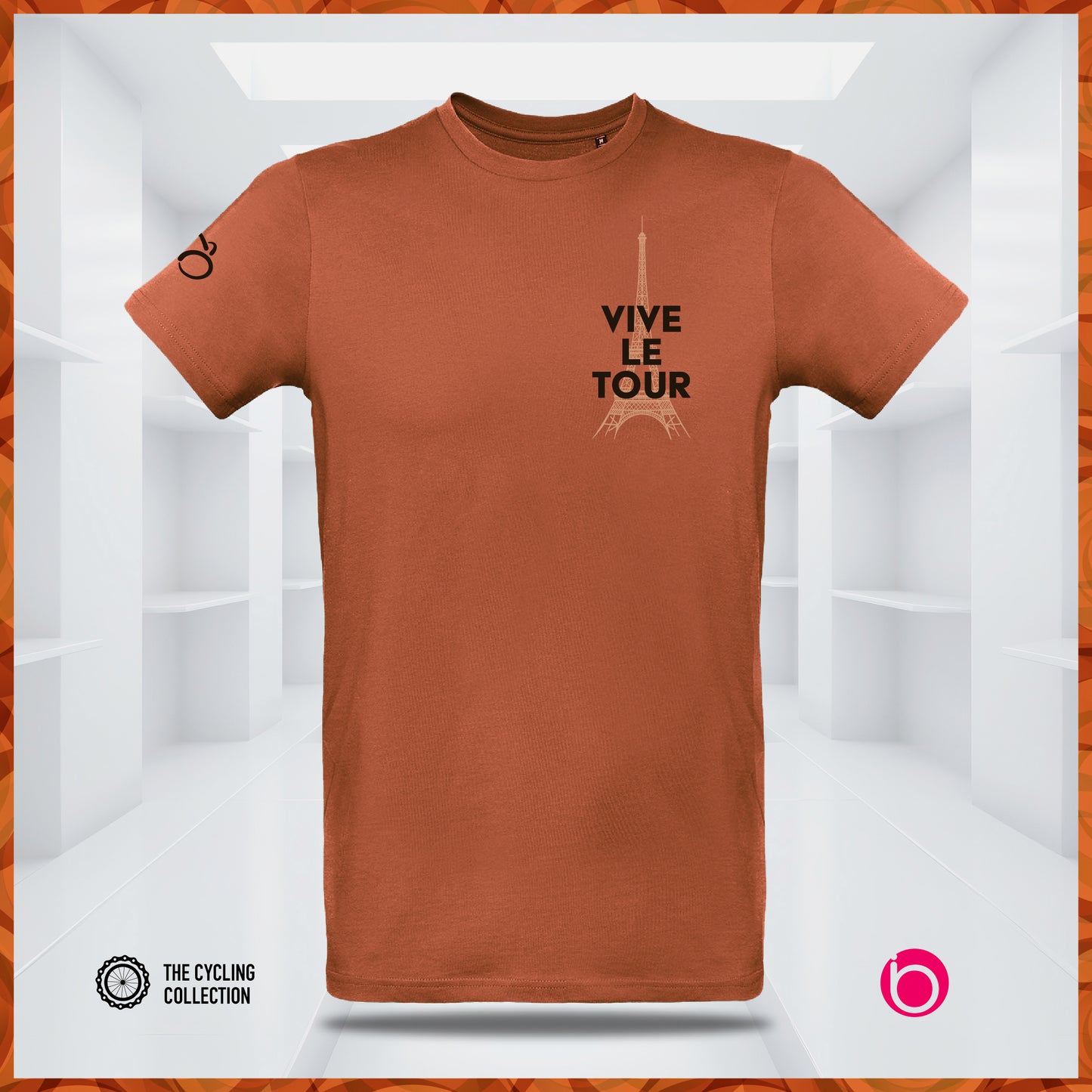 T-shirt VIVE LE TOUR (Eiffel) Rust